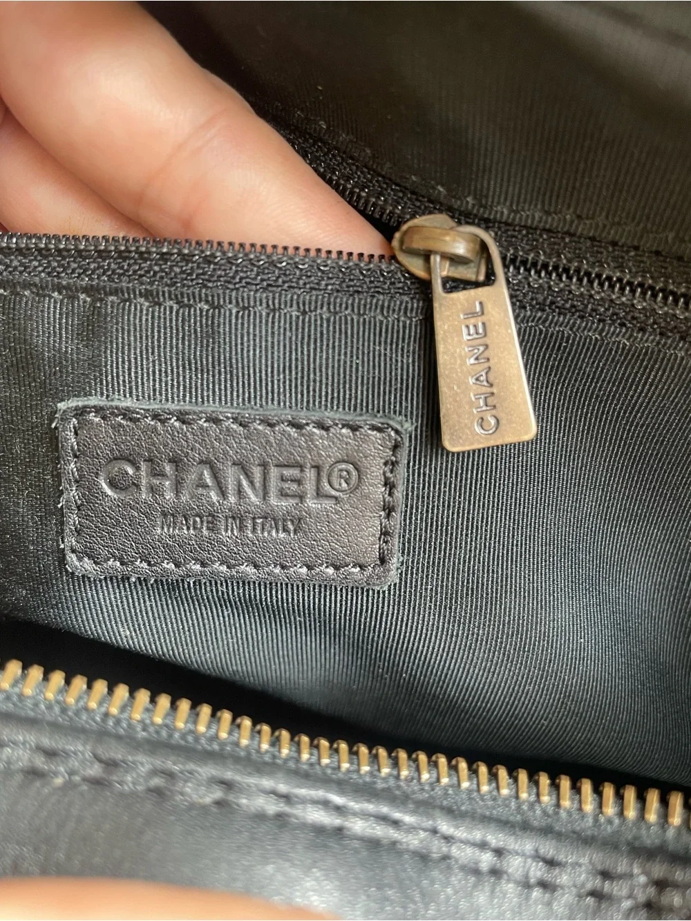 Chanel Large black wild stitch Boston bag